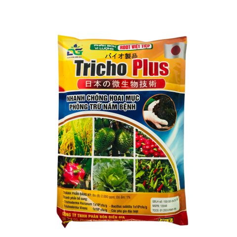 Phân Bón Vi Lượng Tricho Plus - Xử Lý Ủ Hoai Mục Xác Bã Thực Vật, Phân Chuồng Tươi 1Kg