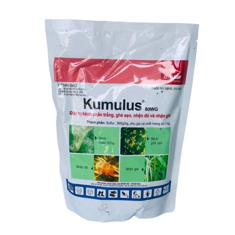 Thuốc Trừ Bệnh, Trừ Sâu Kumulus 80Wg 1Kg - Đặc Trị Bệnh Phấn Trắng, Ghẻ Sẹo, Nhện Đỏ Và Nhên Giẻ