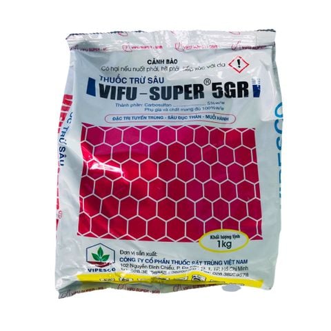 Thuốc Trừ Sâu Vifu - Super 5GR 1kg - đặc tri, ngăn ngừa sâu đục thân, rầy, rệp