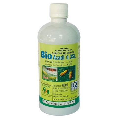 Thuốc Trừ Sâu Sinh Học Bio Azadi 0.3Sl 400Ml