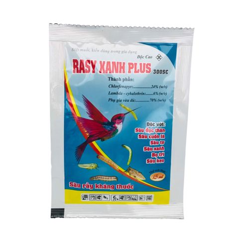 Thuốc Trừ Sâu Rasy Xanh Plus 300Sc - Chuyên Trị Sâu Rầy Kháng Thuốc - 15Ml