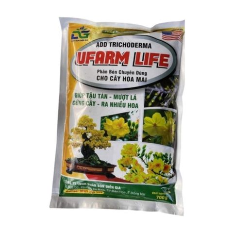 Phân Bón Cho Mai Ufram Life Add Trichoderma  Kích Thích Mượt Lá, Cứng Cây- 700 Gram