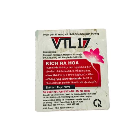 Phân Bón Vi Lượng Vtl 17 - Kích Ra Hoa 10Ml