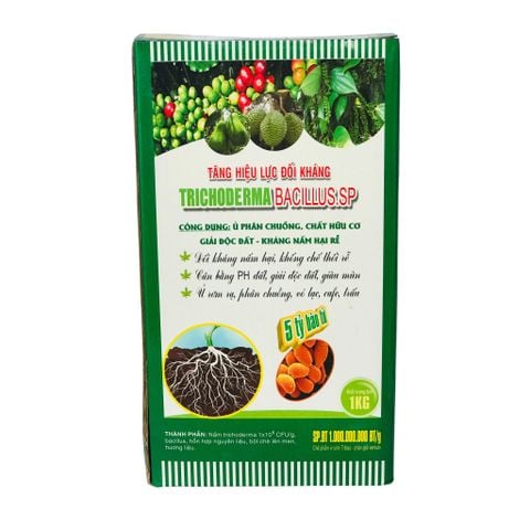 Chế Phẩm Sinh Học Trichoderma Bacillus SP 1Kg - Tăng Hiệu Lực Đối Kháng