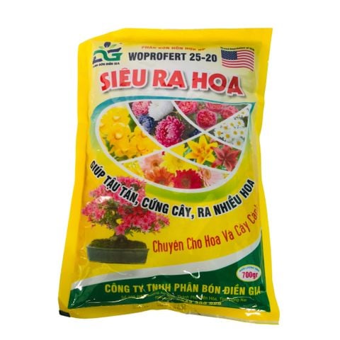 Phân Bón Hỗn Hợp Woprofert Siêu Ra Hoa - Chuyên Cho Hoa Và Cây Cảnh - 700G