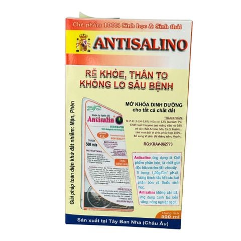 Chế Phẩm Sinh Học Antisalino 500Ml - Rễ Khỏe, Thân To, Không Lo Sâu Bệnh