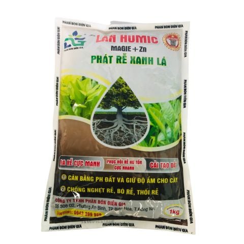 Phân Bón Điền Gia Lân Humic Magie + Zn 1Kg, Phát Triển Xanh Lá