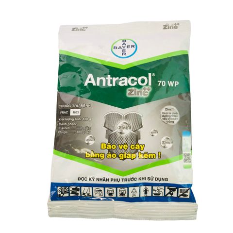 Thuốc Trị Bệnh - Diệt Nấm Bệnh Antracol 70WP - Chứa Kẽm Tinh Khiết Cho Cây Giúp Lá Xanh Khỏe, Thẳng Đứng Và Sạch Bệnh