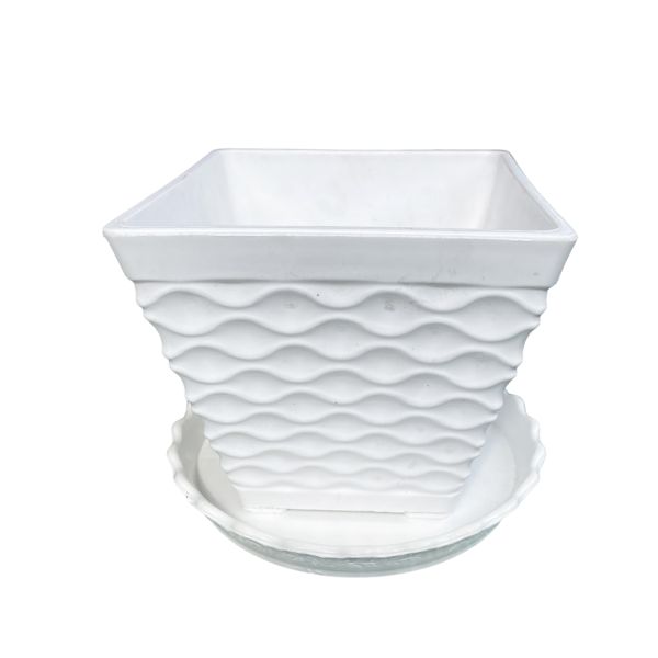 Chậu Nhựa Mvl 110 + Dĩa Đựng Chậu Nhỏ