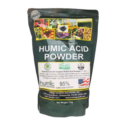 Phân Bón Sinh Học Diamond Grow 100% Soluble Humic Mỹ Acid Powder - 1Kg