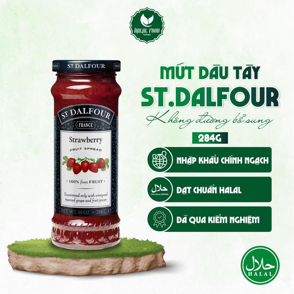 Mứt Dâu Tây St Dalfour 284g (không đường bổ sung) - Halal Food Việt Nam