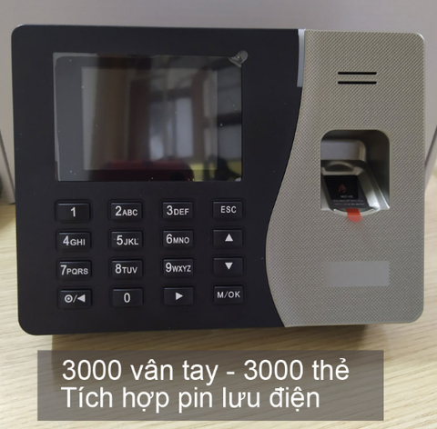  Máy chấm công Ronald Jack RJ3000 Plus ( mất điện vẫn chấm được ) 