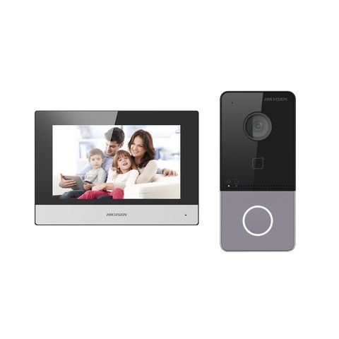  BỘ KÍT CHUÔNG CỬA CÓ HÌNH IP HIKVISION DS-KIS603P(C) 