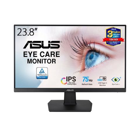  MÀN HÌNH ASUS VA24ECE (23.8 INCH/FHD/IPS/75HZ/5MS/USB TYPEC) 