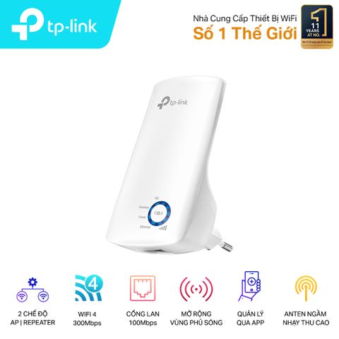  BỘ KÍCH SÓNG WIFI TP-LINK TL - WR850RE TỐC ĐỘ N300MBPS 