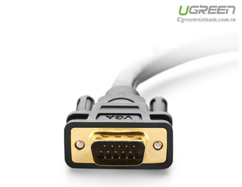  Dây VGA dài 1,5m Ugreen cho màn hình, máy chiếu cao cấp(11630) 