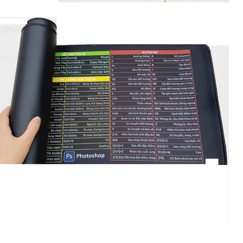  Bàn di chuột phím tắt công thức văn phòng bản tiếng việt 300 x 700mm 
