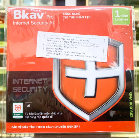  PHẦN MỀM DIỆT VIRUS BKAV PRO INTERNET SECURITY - 1PC 