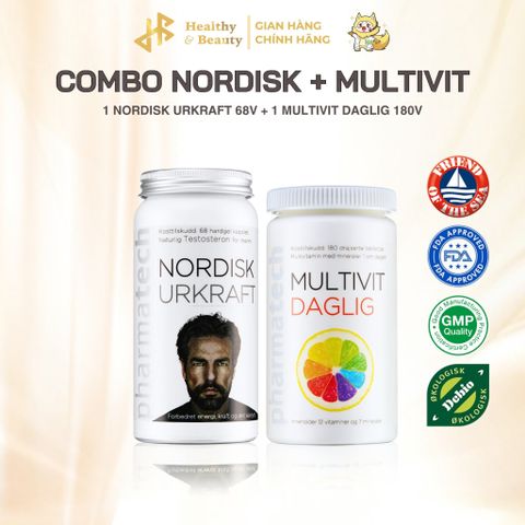 Combo 1 Nordisk Ukraft 68V + Multivit Daglig 180V