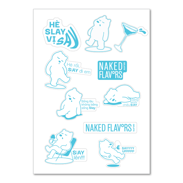 Bộ sticker gấu Polato (Quà tặng)