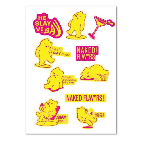 Bộ sticker gấu Polato (Quà tặng)