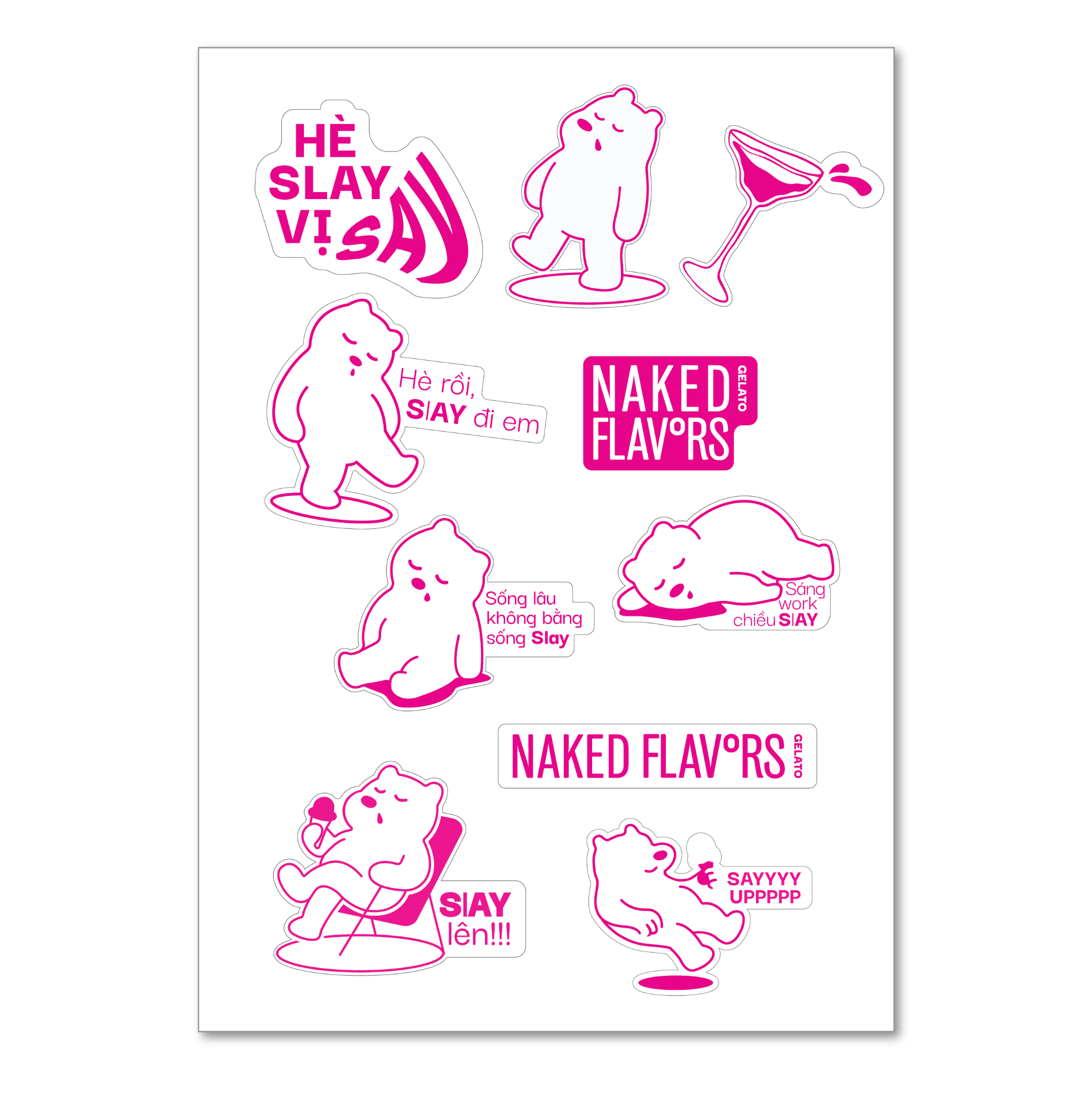 Bộ sticker gấu Polato (Quà tặng)