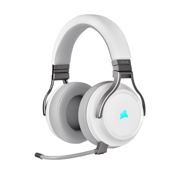 Tai nghe Corsair Virtuoso RGB Wireless - White (CA-9011186-AP)