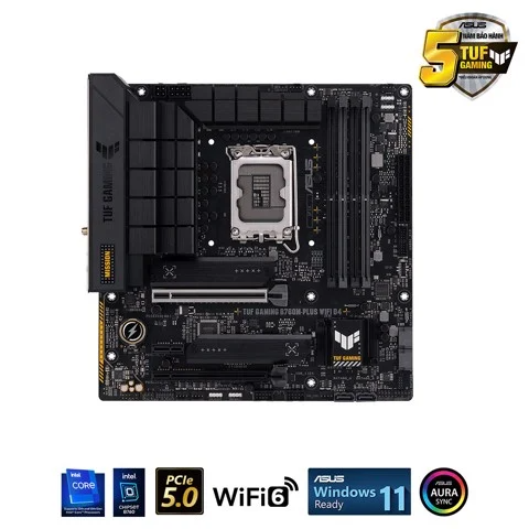  Bo mạch chủ ASUS TUF GAMING B760M-PLUS WIFI DDR4 