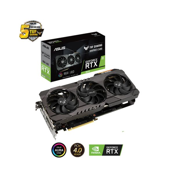  Card Màn Hình Asus Tuf Gaming GeForce RTX 3070 8GB V2 (Tuf-RTX3070-8G-V2-GAMING) 