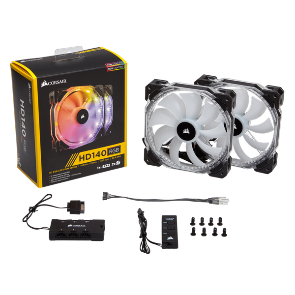  Quạt Corsair HD140 Kit 2 quạt RGB 