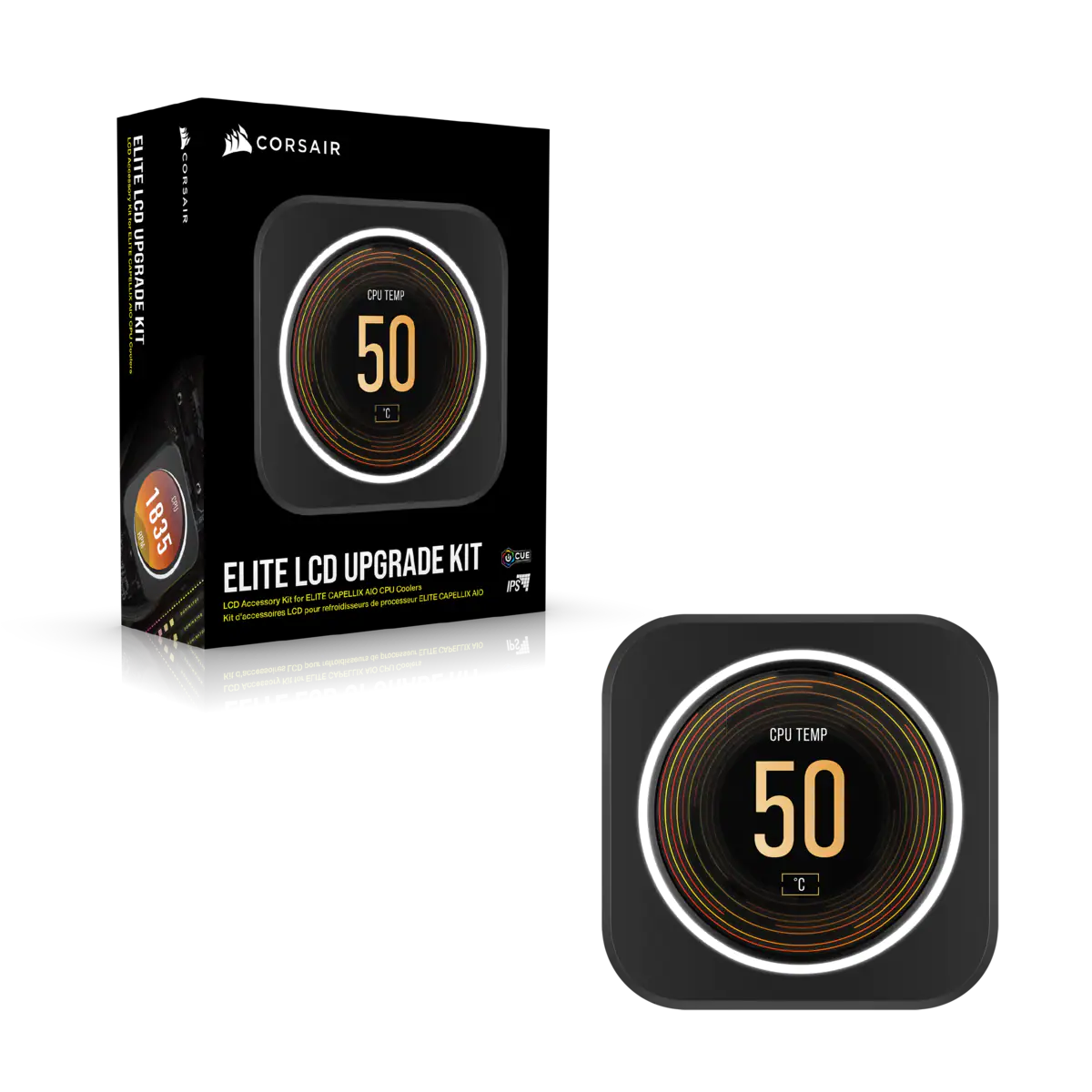 Phụ kiện màn hình LCD dùng cho tản nhiệt nước Corsair ELITE - Black (CW-9060056-WW)