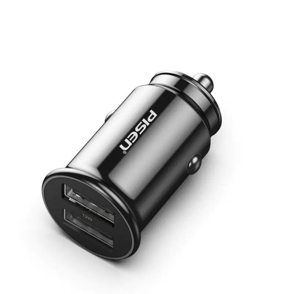  Sạc PISEN Dual USB Car 2.4A - Super small, FAST - BL-CC01LS BLACK 