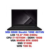  Laptop MSI GS66 Stealth 10SE 407VN 