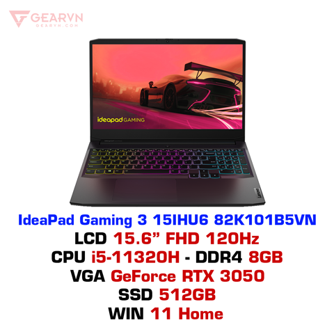  Laptop Lenovo IdeaPad Gaming 3 15IHU6 82K101B5VN 