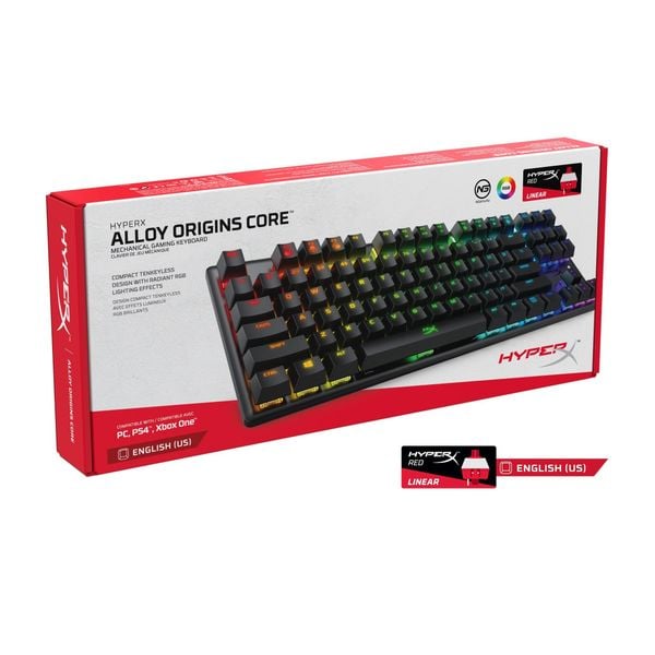  Bàn phím cơ Kingston HyperX Alloy Origins Core TKL RGB Aqua Switch 