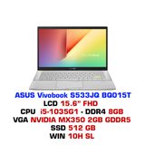  Laptop Asus Vivobook S533JQ BQ015T 