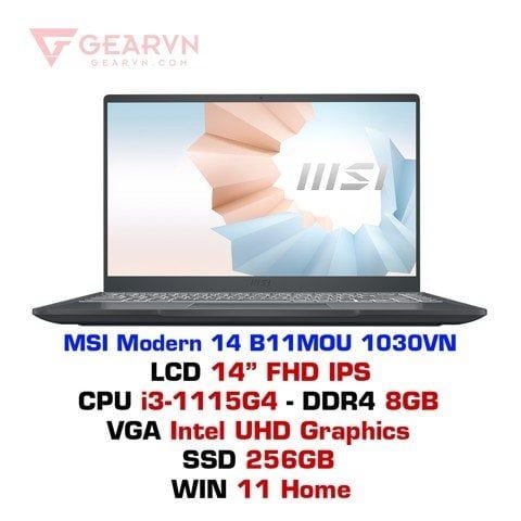  Laptop MSI Modern 14 B11MOU 1030VN 