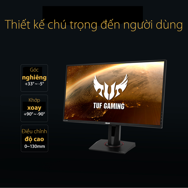  Màn hình ASUS TUF GAMING VG27AQ 27" IPS 2K 165Hz G-Sync HDR chuyên game 