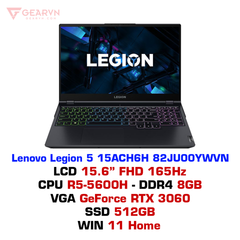  Laptop gaming Lenovo Legion 5 15ACH6H 82JU00YWVN 