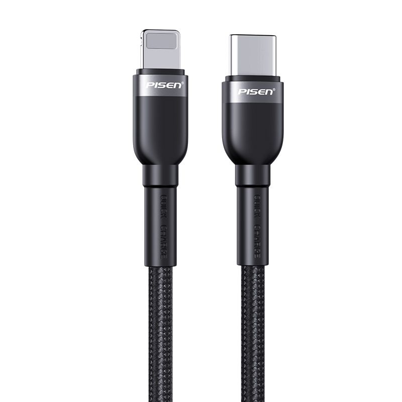 Cáp Pisen Quick Lightning & Type - C 3A(Type - C To Lightning) Braided 1000Mm - Xd - Clp05 - 1000 Red