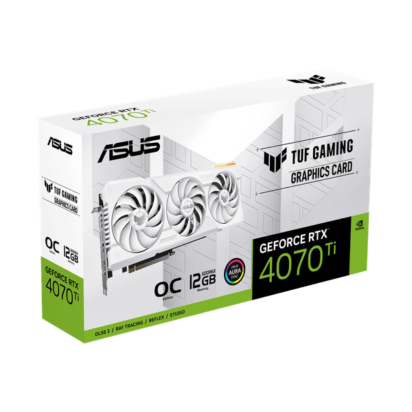  Card màn hình ASUS TUF Gaming GeForce RTX 4070 Ti White OC Edition 12GB (TUF-RTX4070TI-O12G-WHITE-GAMING) 