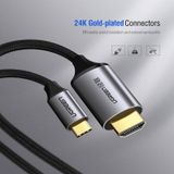  Cáp chuyển đổi Ugreen USB-C to HDMI 4K 60HZ MM142 50570 1.5M 