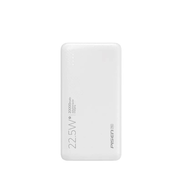  Sạc dự phòng PISEN Pro All 20000mAh , 22.5W (2xQC, 1xPD, Lightning ), trắng - TS-D274 WHITE 