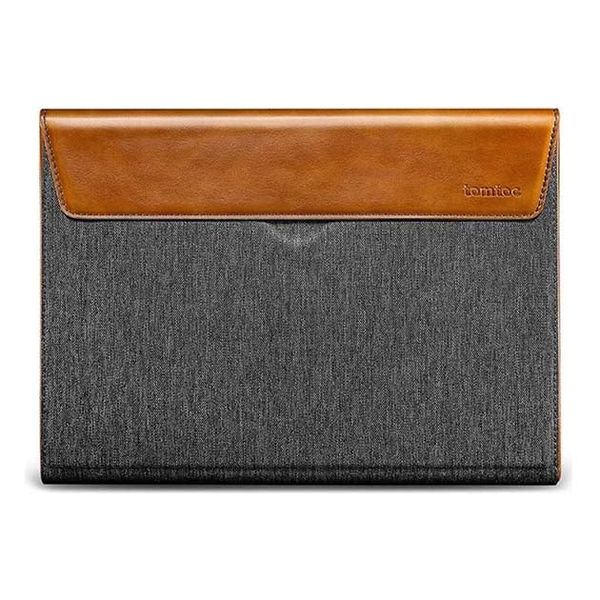  TÚI CHỐNG SỐC TOMTOC (USA) PREMIUM LEATHER FOR MACBOOK PRO 13″ NEW/AIR 13″ 2018 GRAY - H15-C02Y 