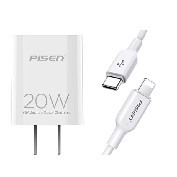  Sạc PISEN Quick PD 20W (Lightning) - TS-C135-L WHITE 