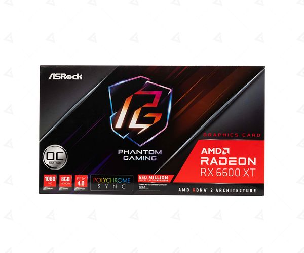  Card Màn Hình Asrock Radeon RX 6600 XT Phantom Gaming D 8GB OC (RX6600XT PGD 8GO) 