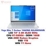  Laptop Lenovo Yoga Slim 7 Carbon 14ACN6 82L0005AVN 