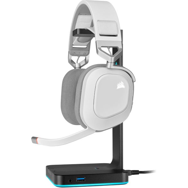  Tai nghe Corsair HS80 White RGB Wireless 