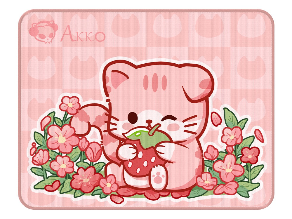 Lót Chuột Akko Cat Theme - Pink Angie