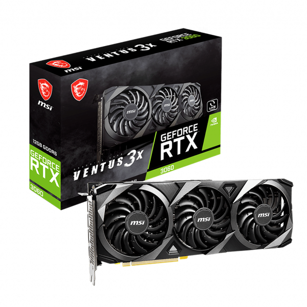  Card màn hình MSI GeForce RTX 3060 Ventus 3X 12G (LHR) 